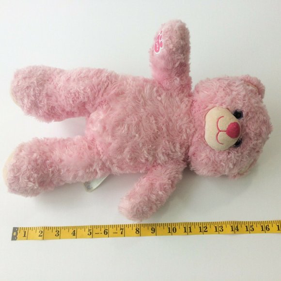 Build A Bear Cuddle Plush Teddy Bear Light Pink Swirl Fur Stuffed Animal Toy 16" - Picture 12 of 12
